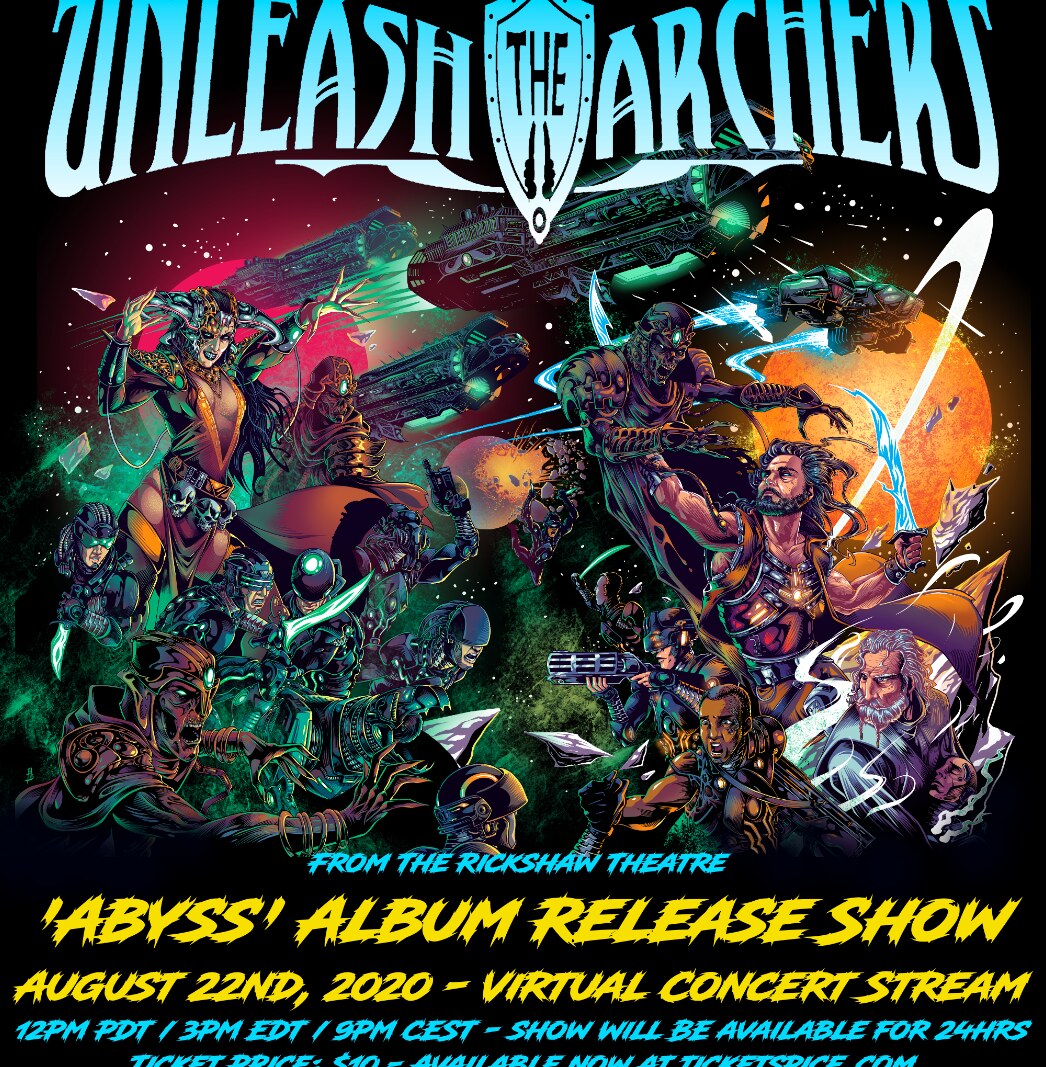 Unleash The Archers  to Stream "Abyss" Virtual Album Release Show