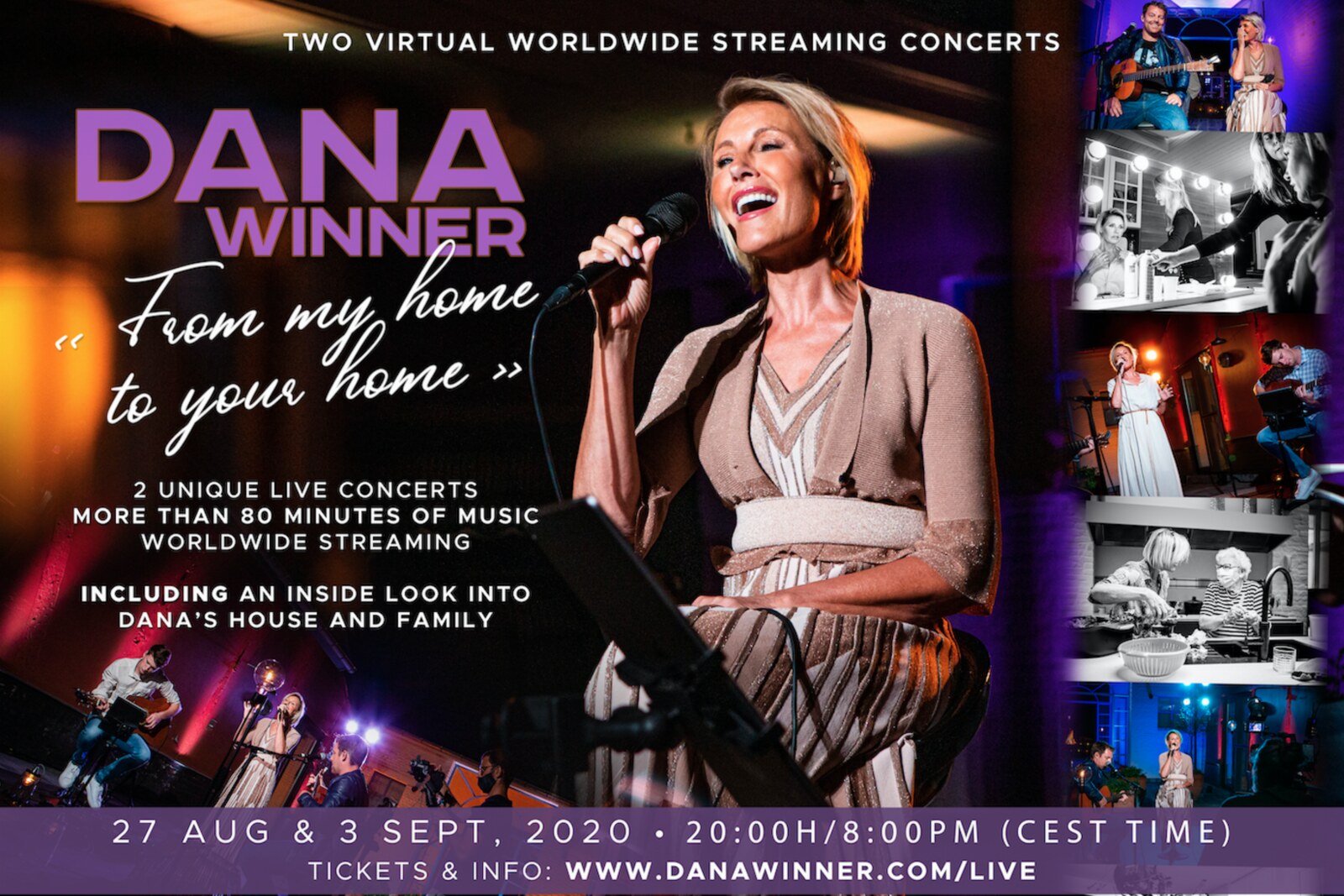 Dana Winner doorbreekt Coronastilte met twee virtuele concerten vanuit haar woning in Hasselt
