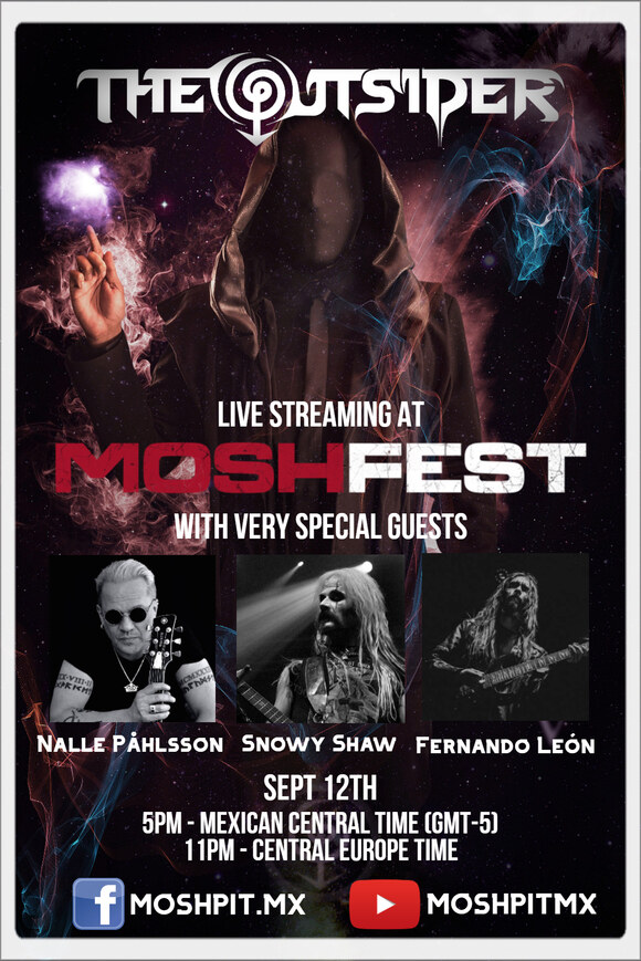 Symphonic Death Metal project The Outsider to make live online debut with very Special Guests at str