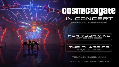 Cosmic Gate announce  Two Part Digital concert