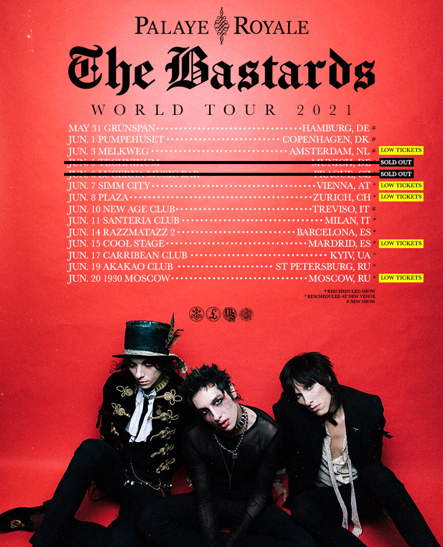 Palaye Royale Announce Full Rescheduled European Tour For Summer