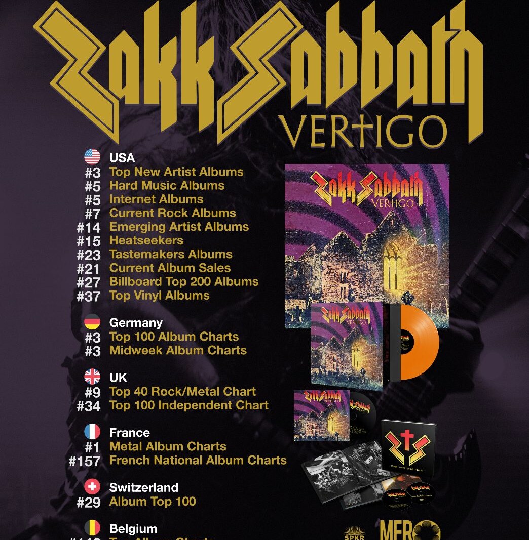 Zakk Sabbath "Vertigo" – Black Sabbath tribute album enters charts