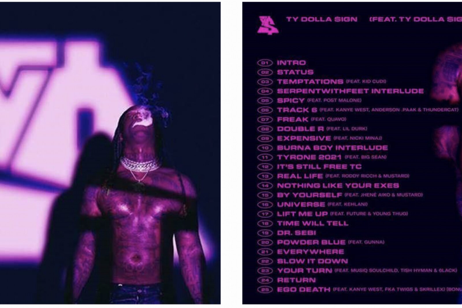 Ty Dolla $ign brengt nieuw album uit genaamd Featuring Ty Dolla $ign