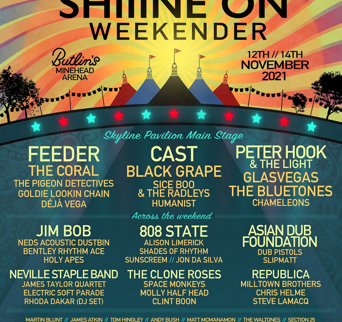 Shiiine On Weekender - Festival Announces 2021 Line-Up || 70+ acts revealed