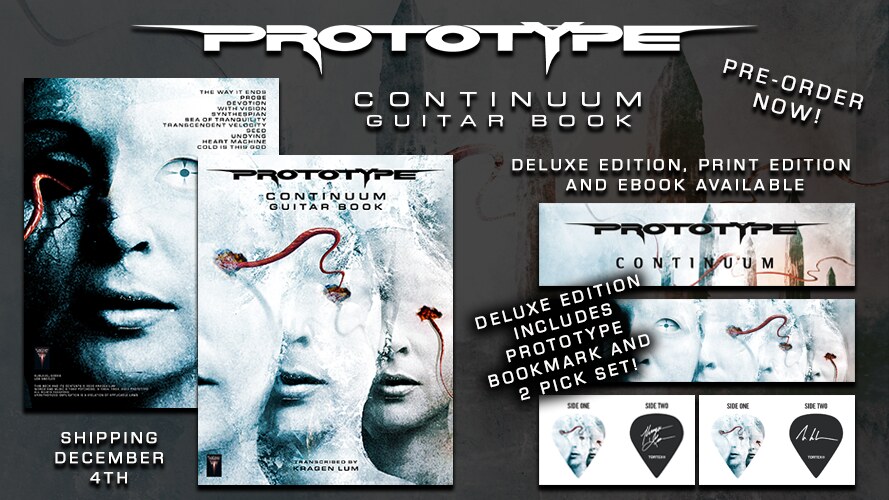 Prototype release "Continuum" guitar book via Sublevel Records