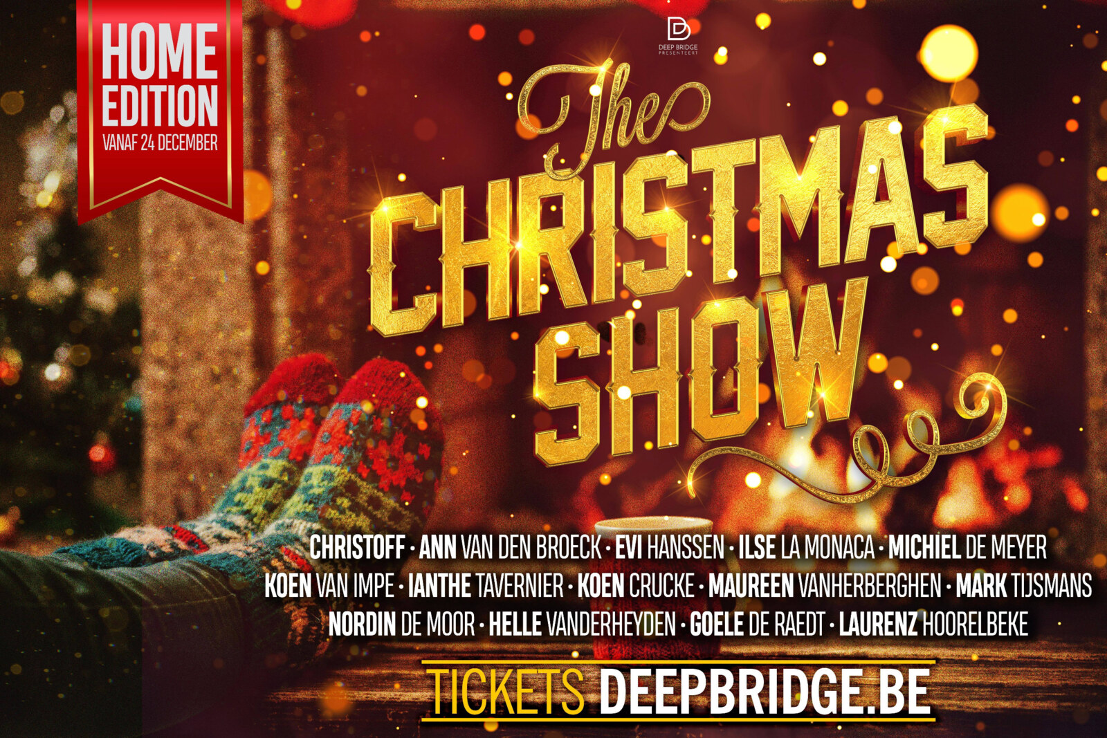 Ook Christoff, Evi Hanssen, Ilse La Monaca, Ann Van den Broeck, Goele De Raedt én Michiel De Meyer schitteren in ‘The Christmas Show’.