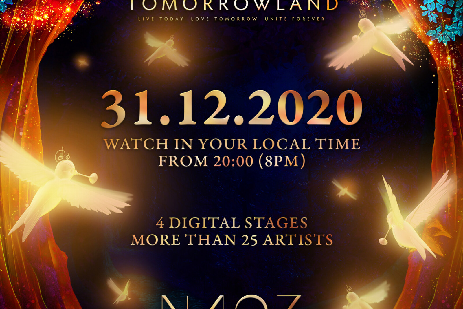 Tomorrowland unveils the full timetable for Tomorrowland 31.12.2020