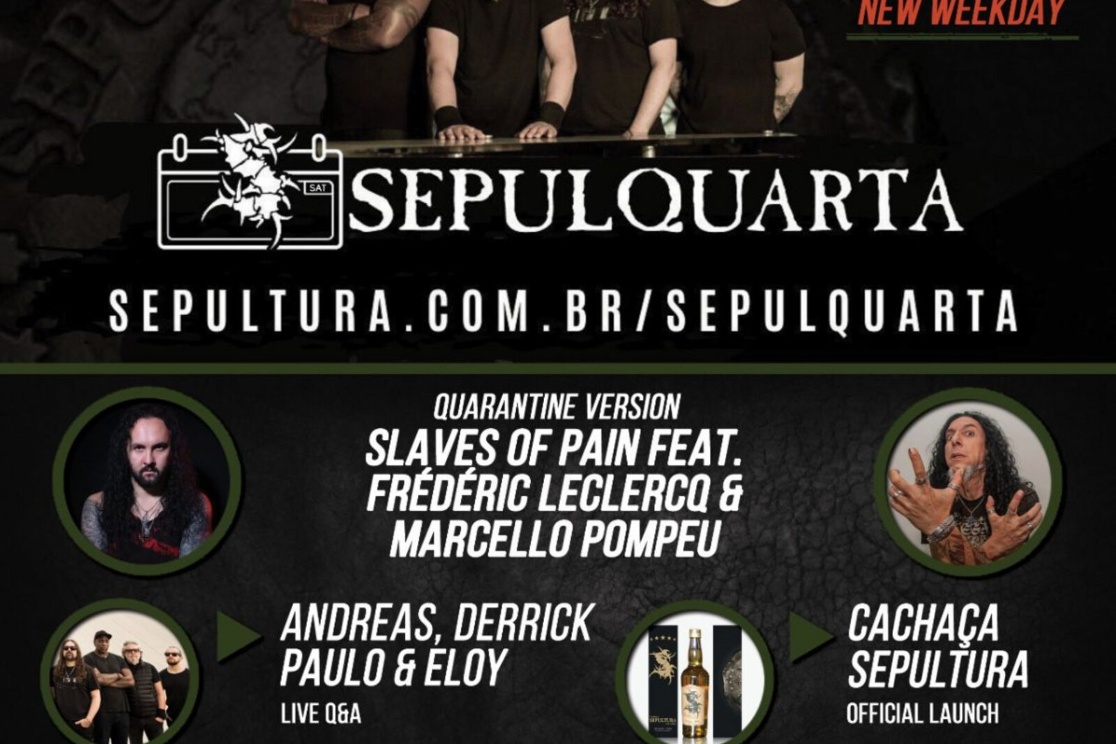 Sepultura welcomes Frédéric LeClerq and Marcello Pompeu to 2020's last SepulQuarta!