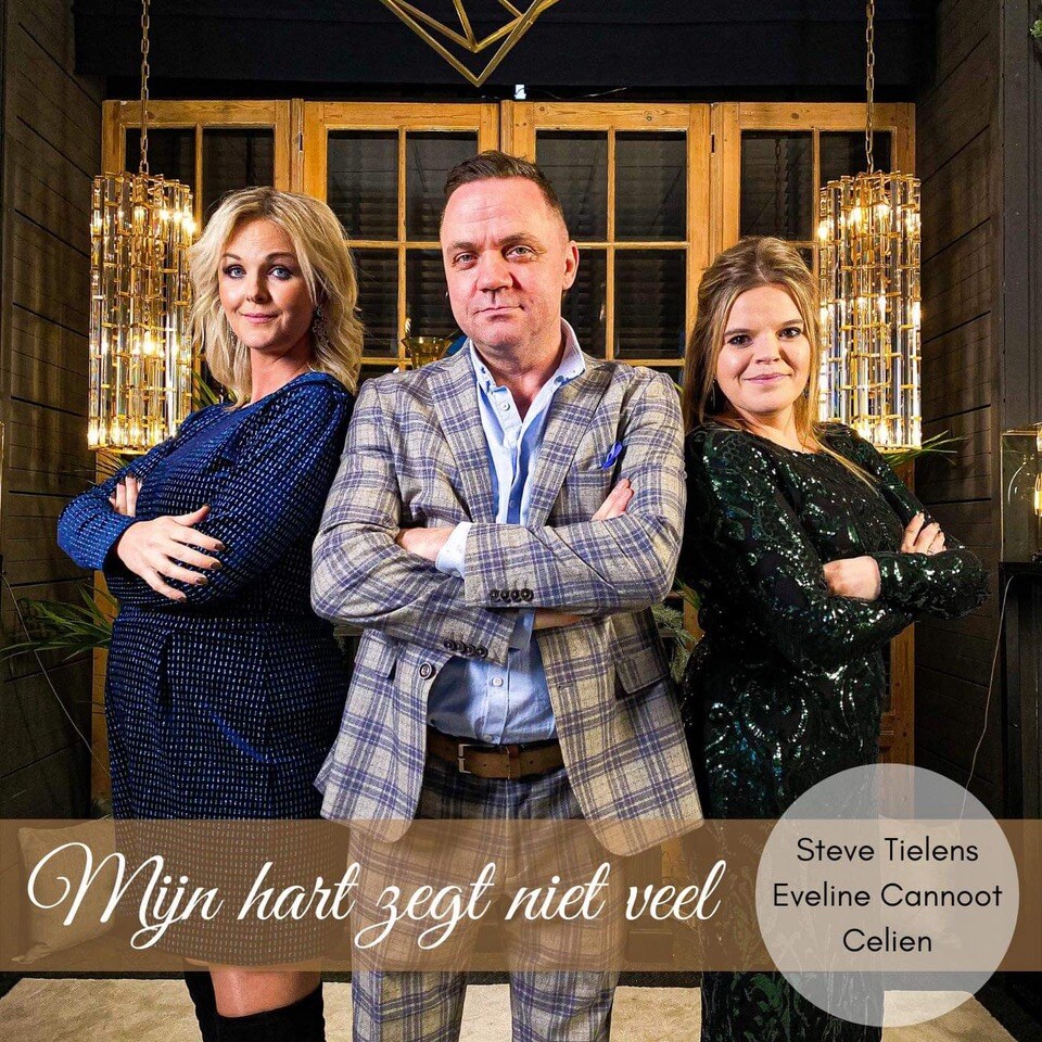 Steve Tielens vormt (muzikaal) trio met Eveline Cannoot en Celien voor nieuwe single 'Mijn hart zegt niet veel'
