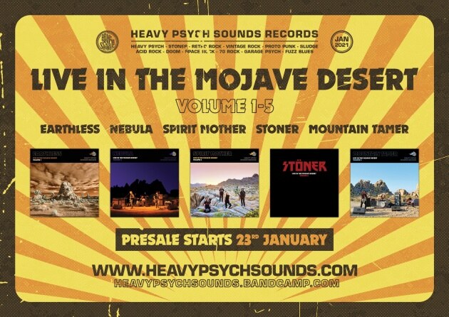 Heavy Psych Sounds to release "Live in the Mojave Desert"- series!