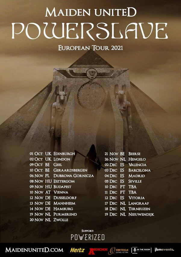 Maiden uniteD Announce New 'Powerslave' Tour Dates