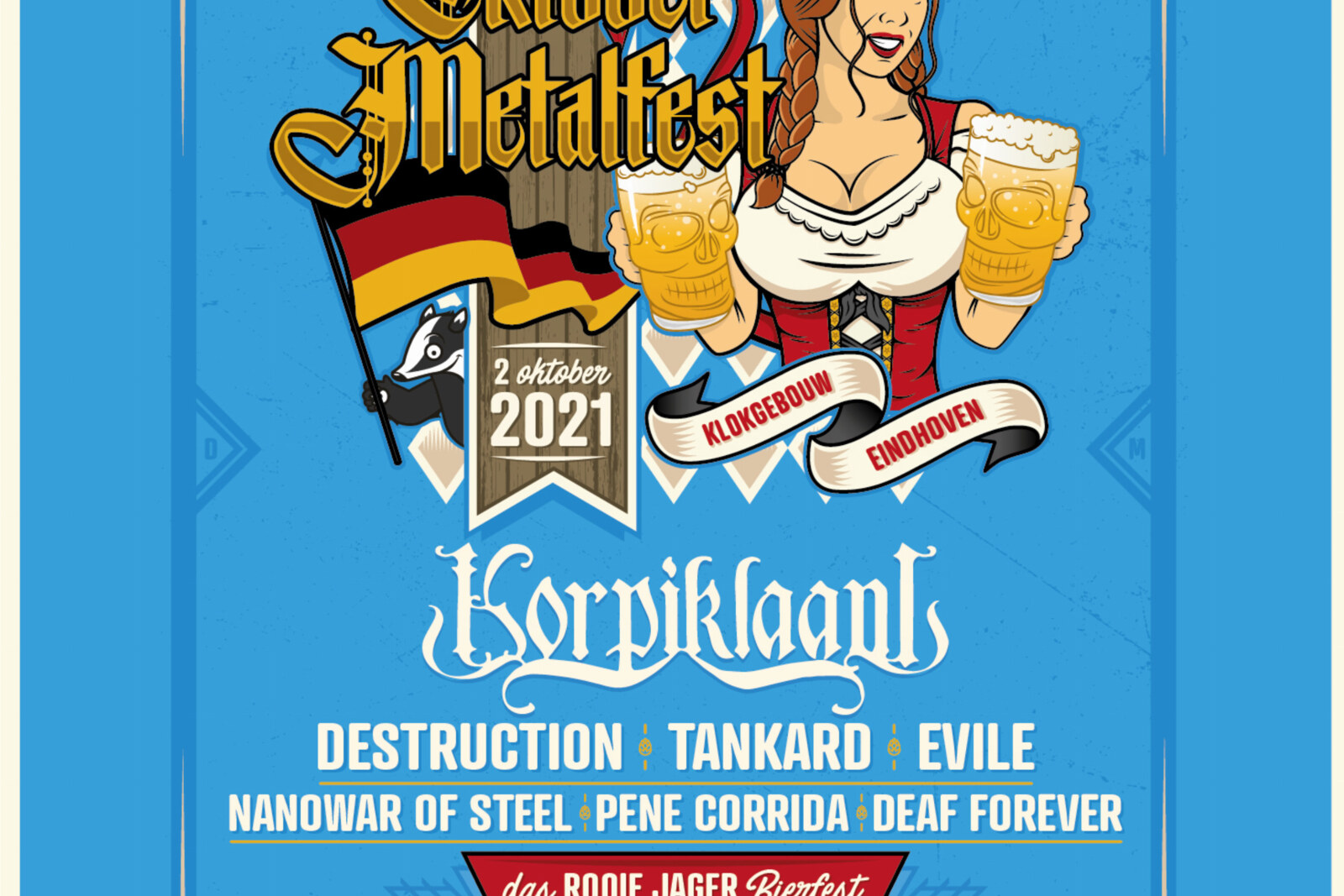 Das Oktober MetalFest vindt plaats op 2 oktober 2021