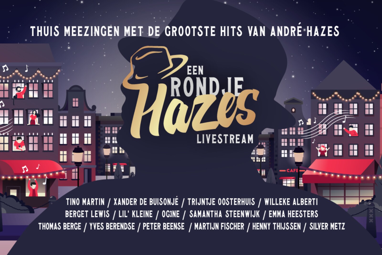Indrukwekkende line-up aan artiesten tijdens jubileumfeest voor André Hazes