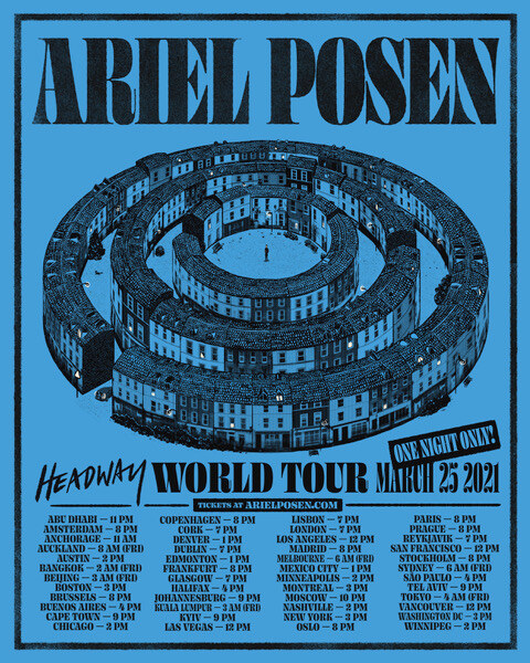Ariel Posen Announces One-Off World Tour Live Concert Plus New Video For 'It's You'
