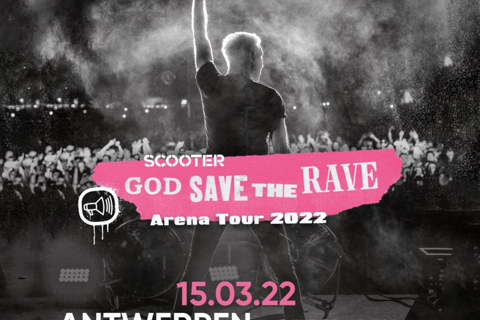 Duitse hitmachine Scooter op 15 maart 2022 in Lotto Arena Antwerpen