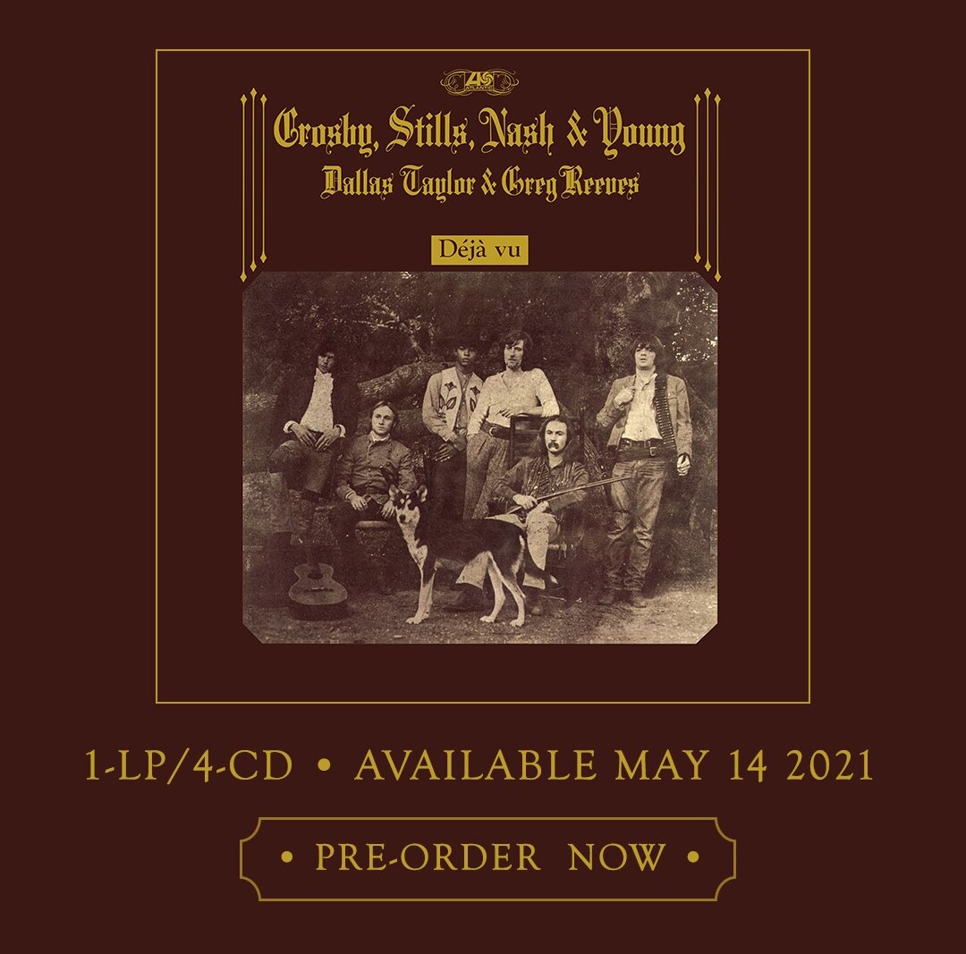 Crosby, Stills, Nash & Young brengen na ruim 50 jaar deluxe versie van Déjà Vu uit
