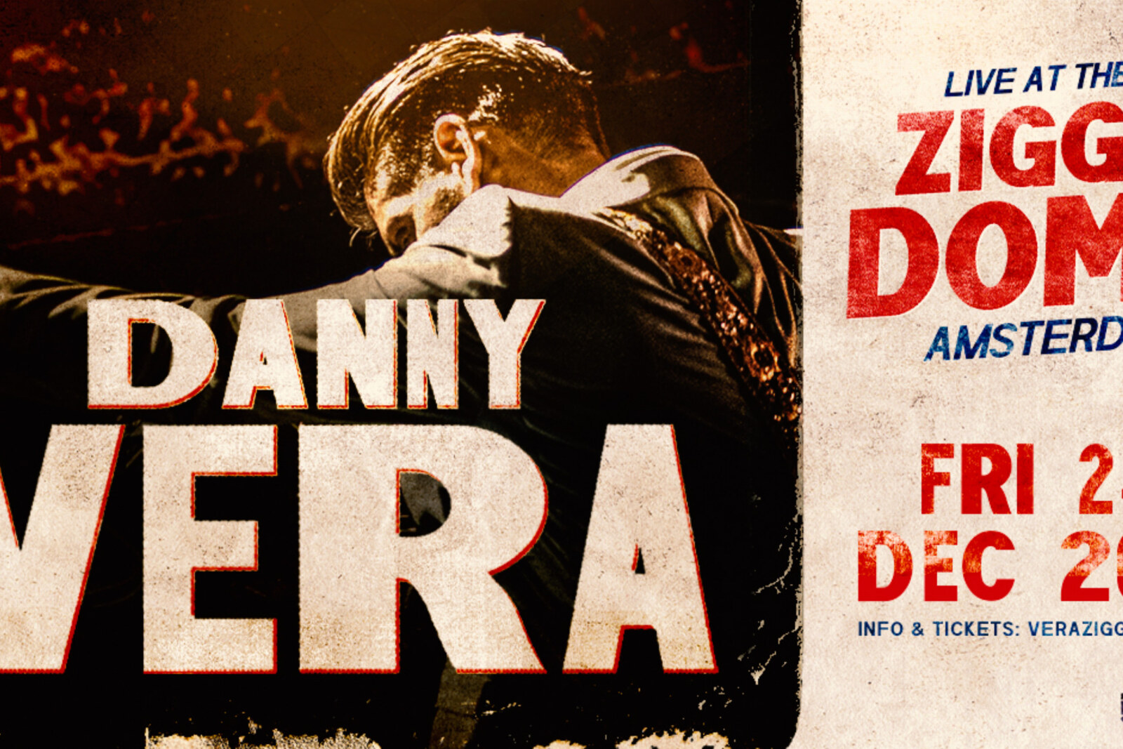 Danny Vera naar Ziggo Dome: grootste show ooit op 24 december 2021!