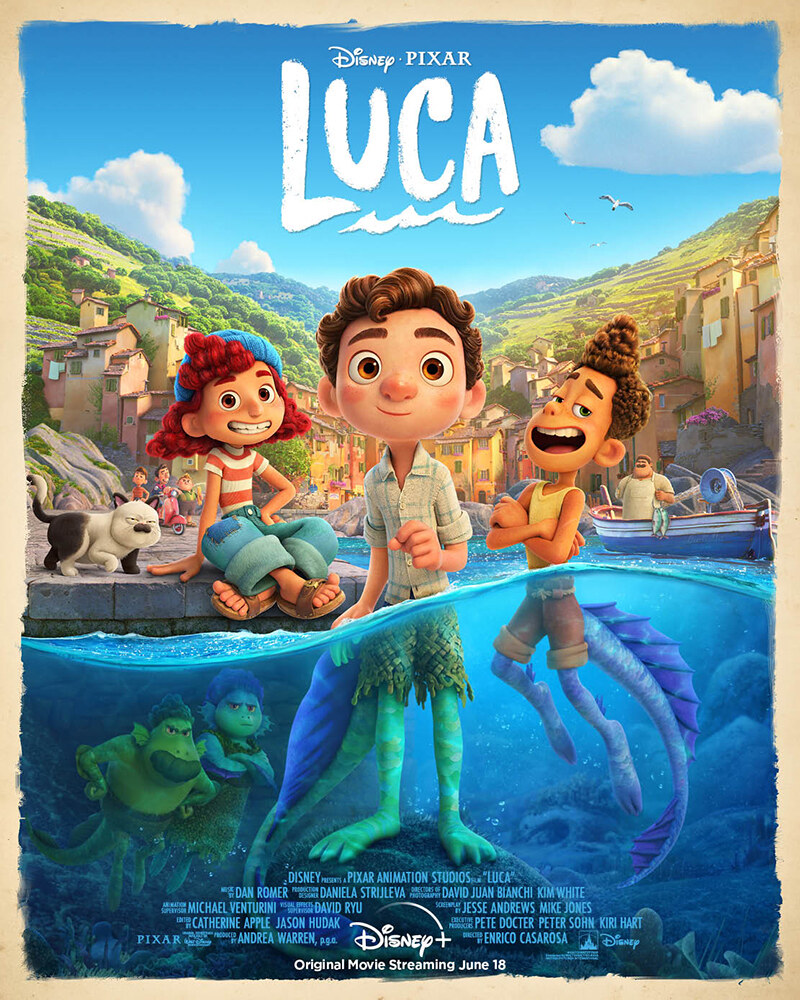 Ontdek de nieuwe poster & trailer van Disney Pixar's LUCA!