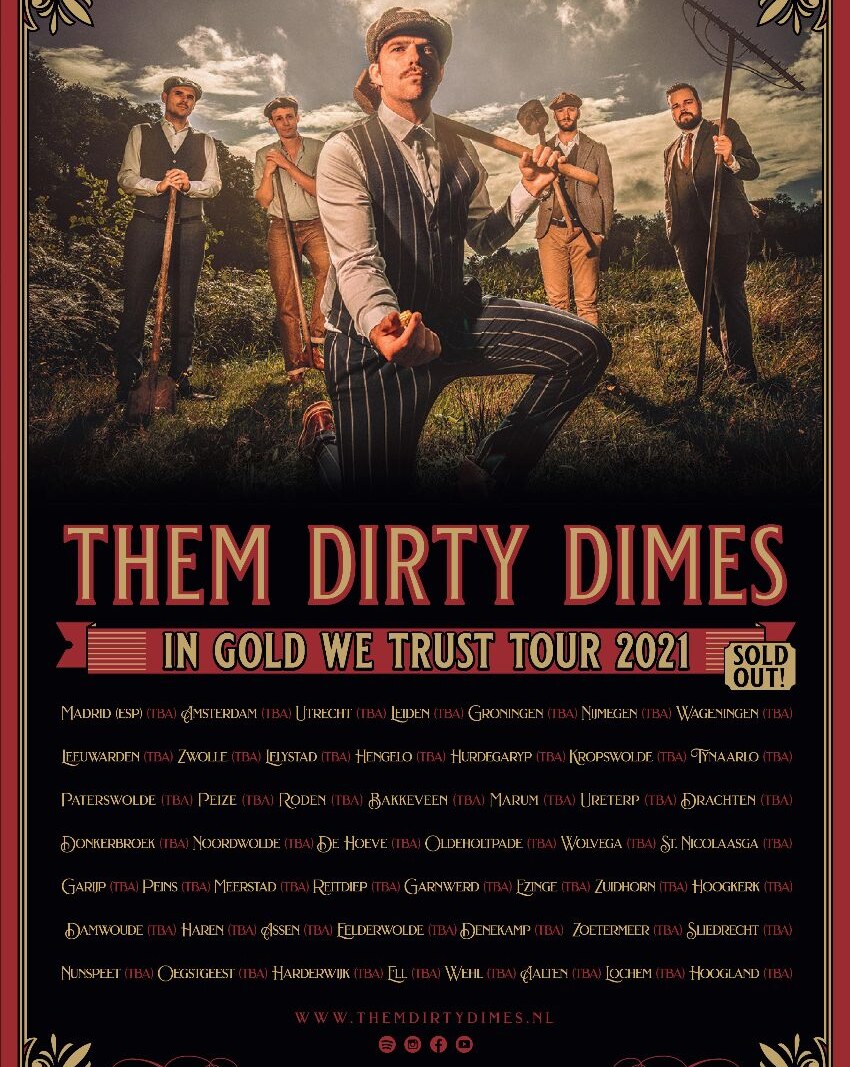 De huis-aan-huis album tour van Them Dirty Dimes