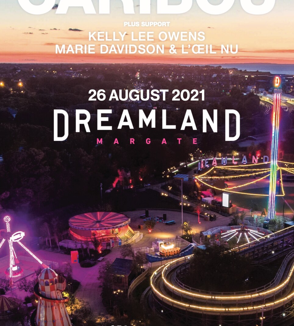 Caribou - Announces huge Summer show at Dreamland, Margate w/ Kelly Lee Owens, Marie Davidson & L’ L’ŒIL NU’