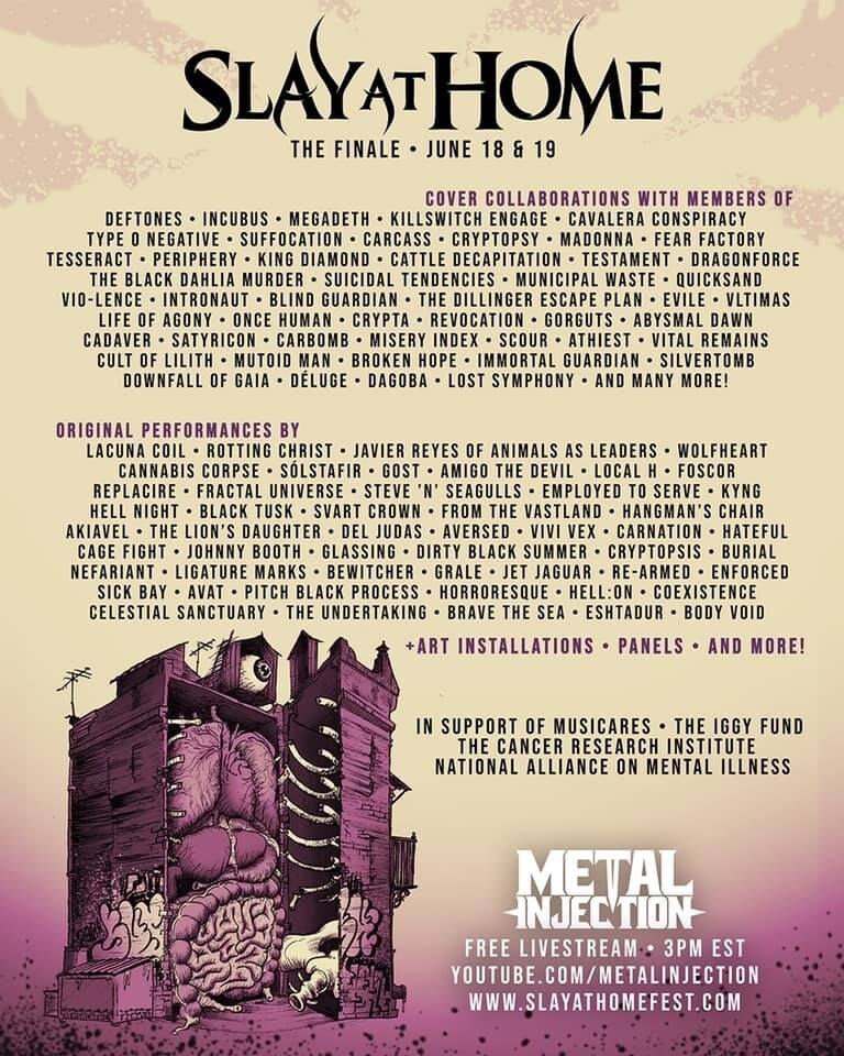 Ligature Marks Added to Metal Injection's of Slay at Home Fest Finale!