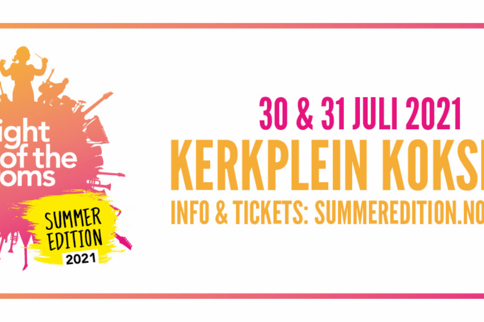 Nieuwe namen en aangepaste data voor Night of the Proms Summer Edition