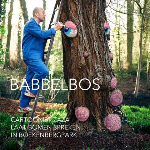 Cartoonist ZAZA brengt bomen tot leven in gratis zoektocht 'Babbelbos'