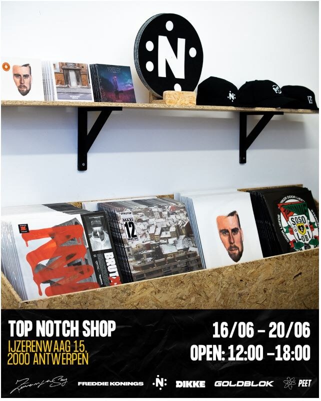 Top Notch pop up shop in Antwerpen