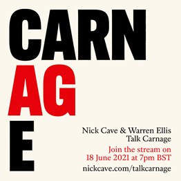 Nick Cave & Warren Ellis: CARNAGE vinyl & CD out tomorrow
