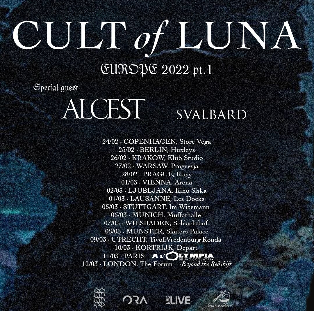 Alcest- support Cult Of Luna on their EU tour