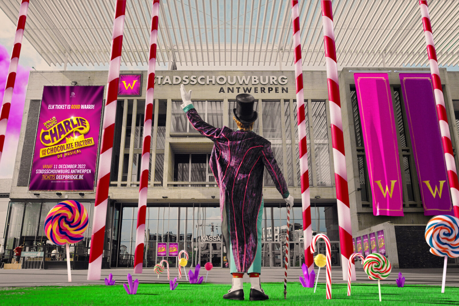 Magische trailer ‘Charlie and the Chocolate Factory’ pakt Antwerpen in