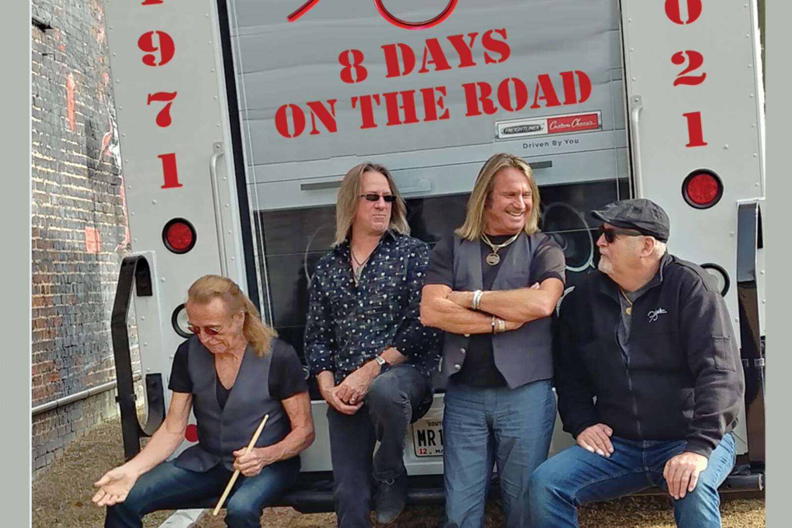 Foghat 50th anniversary live album  "8 Days On The Road" out on September 24th on Metalville Records