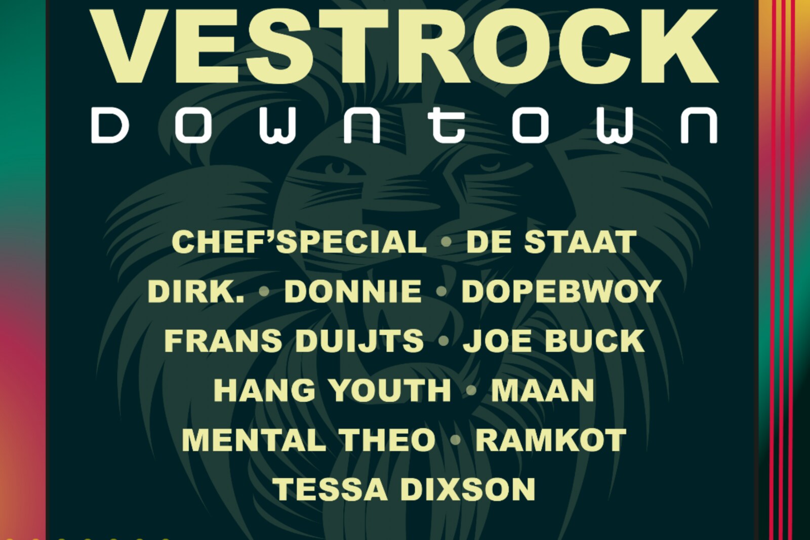 Eerste namen Vestrock Downtown 2021: o.a. Chef'Special, De Staat, Maan