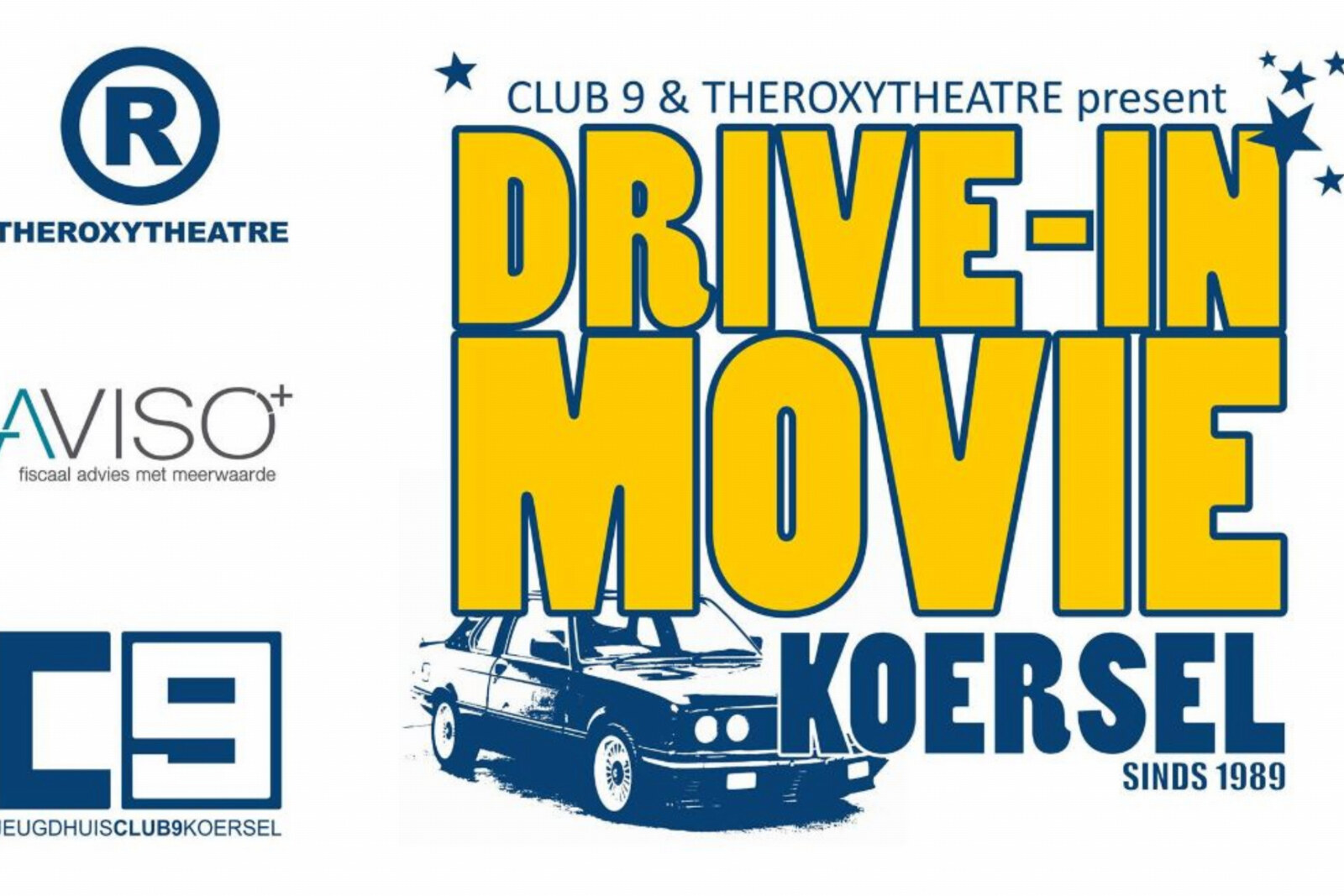 Programma drive in movie '21 van Jeugdhuis Club 9 en The Roxy Theatre bekend