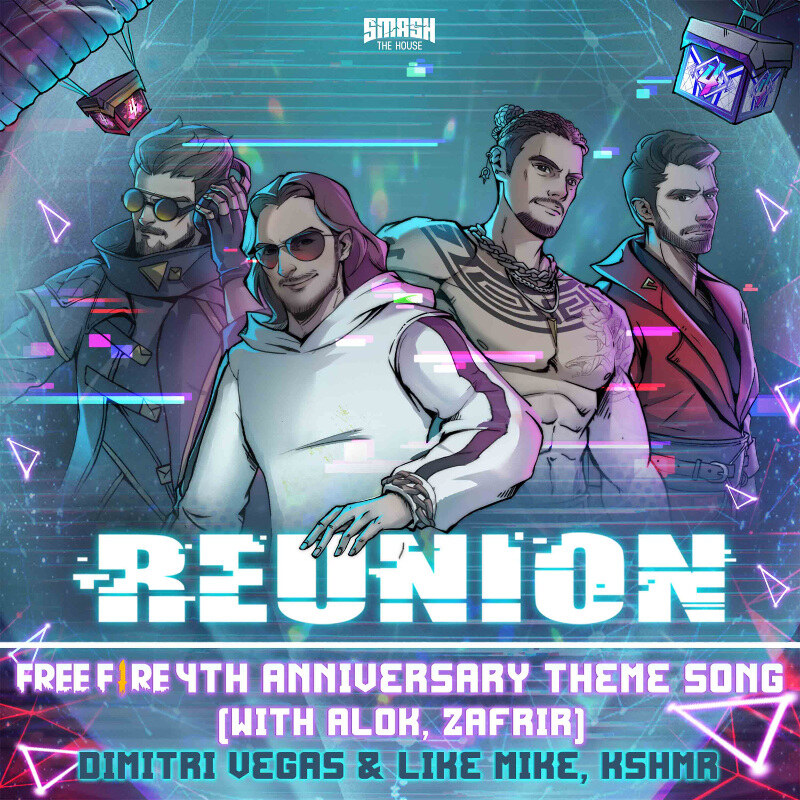 Dimitri Vegas & Like Mike, KSHMR, Zafrir and Alok have combined to release 'Reunion', the official theme song celebrating the 4th anniversary of Garena Free Fire 