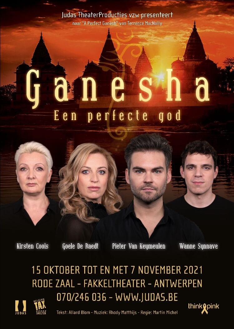  Judas TheaterProducties organiseert een benefietvoorstelling van “GANESHA – Een perfecte god” t.v.v. Think Pink.