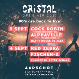  Cock Robin, Alphaville, Fischer-Z en Kosheen exclusief op Cristal Open Air de komende weekends