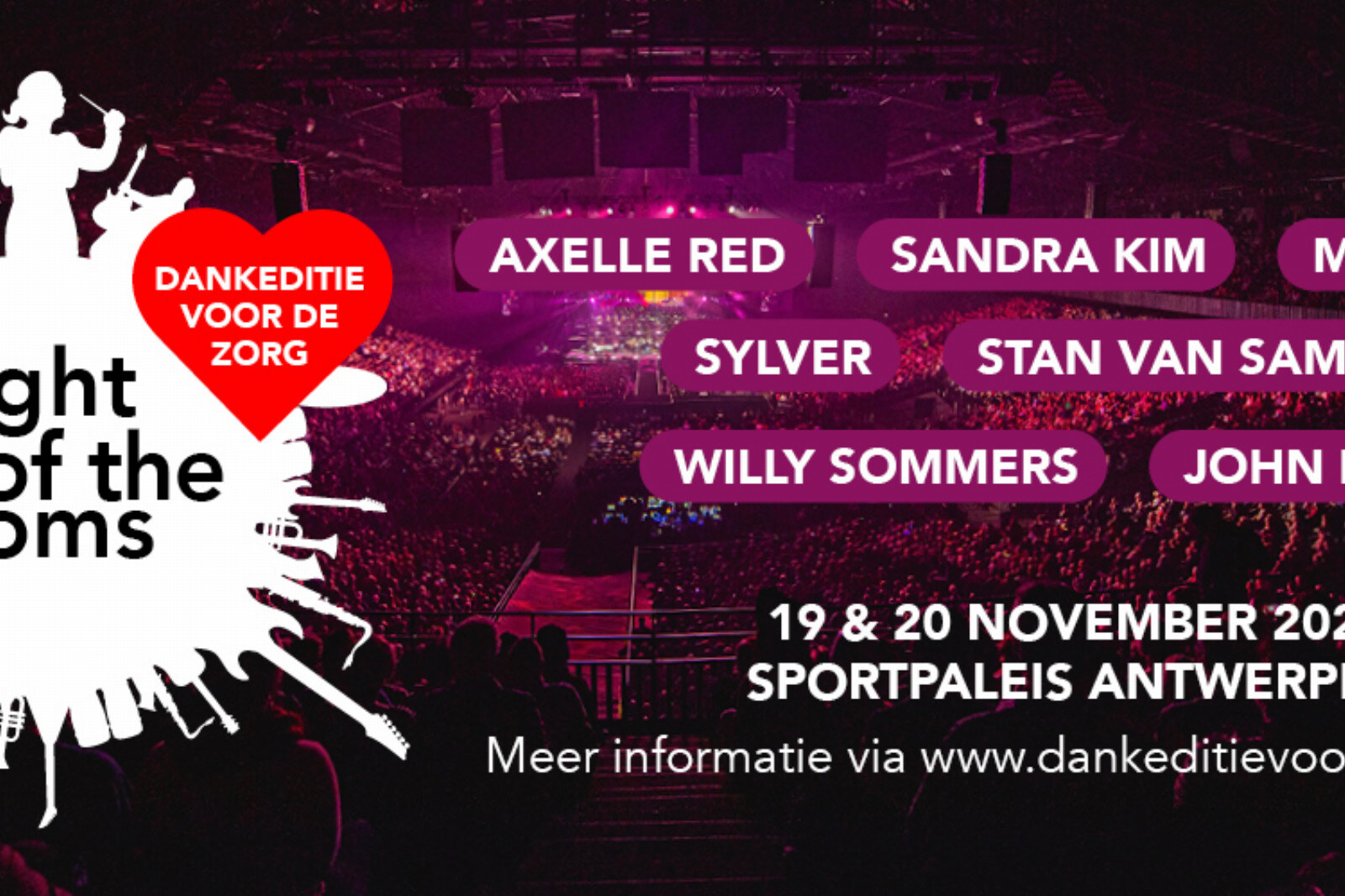 Groot dankevenement voor de zorgsector in het Sportpaleis