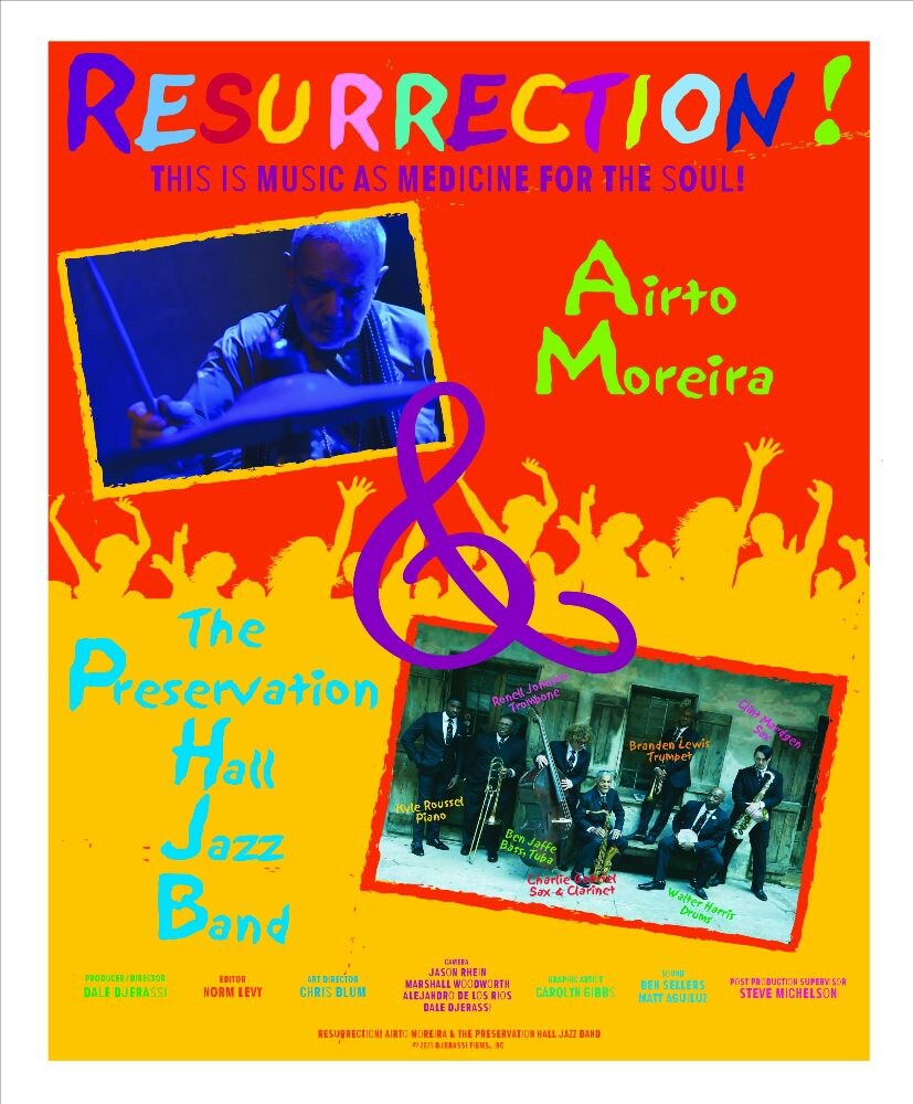 Djerassi Films Presents Resurrection! Airto Moreira and Preservation Hall Jazz Band