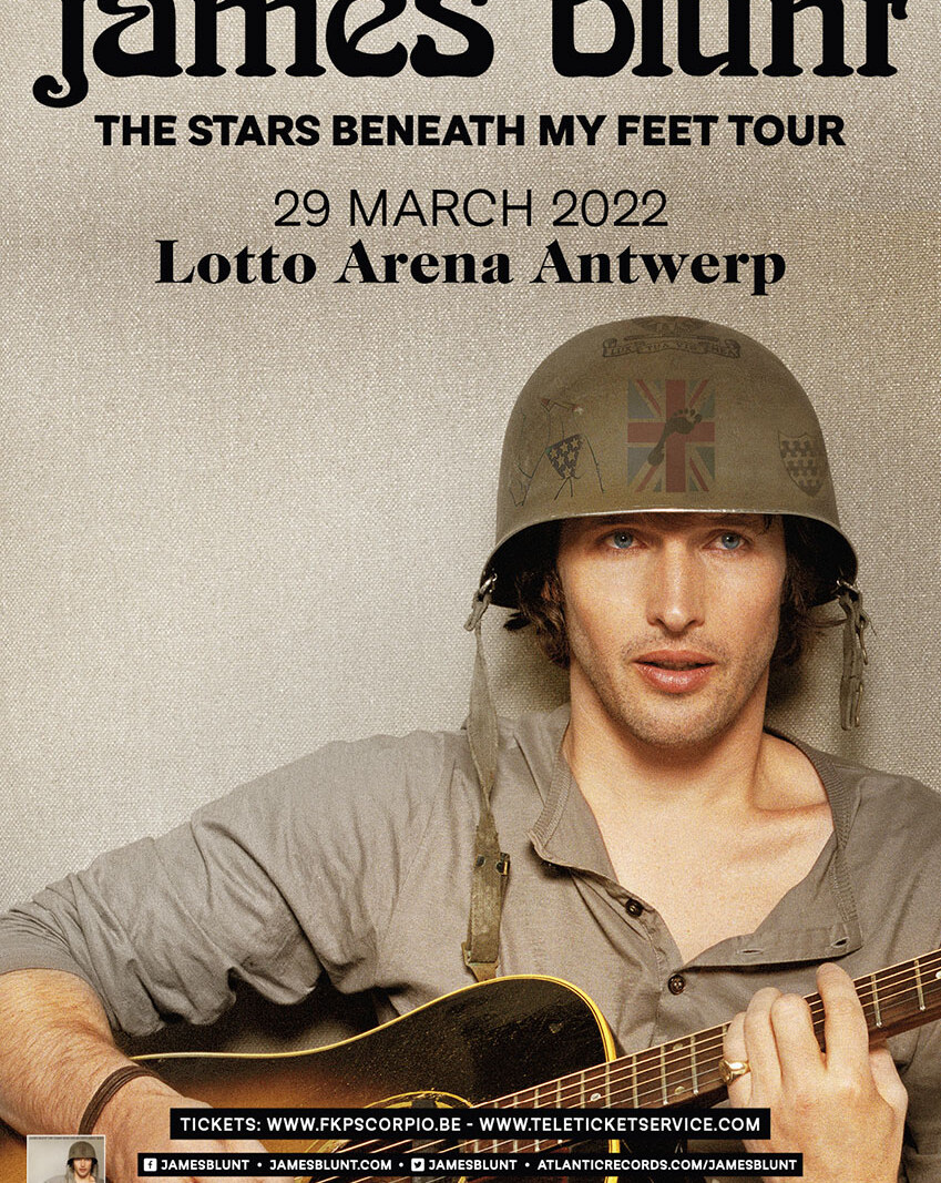 James Blunt 'Greatest Hits' in de Lotto Arena Antwerpen op 29 maart 2022