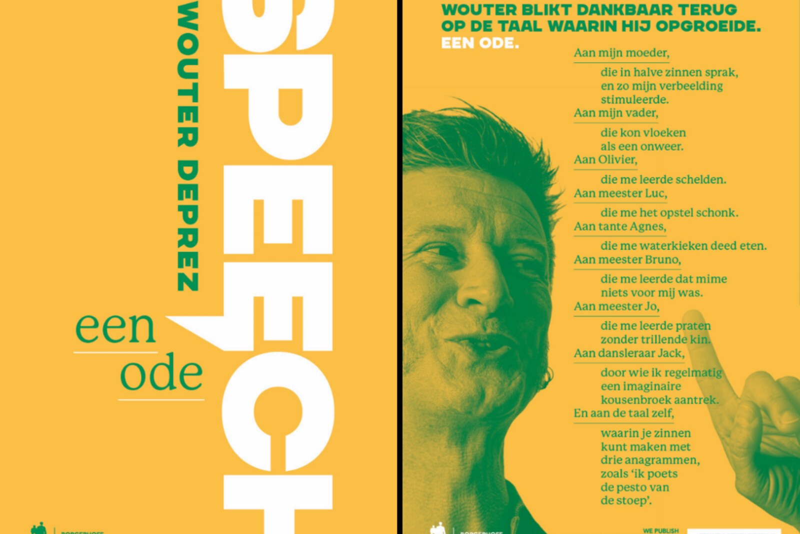 Wouter Deprez maakt zich klaar voor première en brengt nieuw boek Speech uit