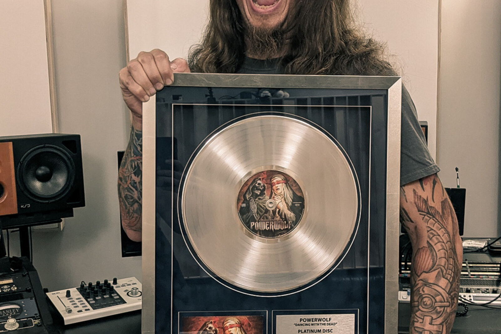 Powerwolf Receives Platinum Award for Single “Dancing With The Dead”
