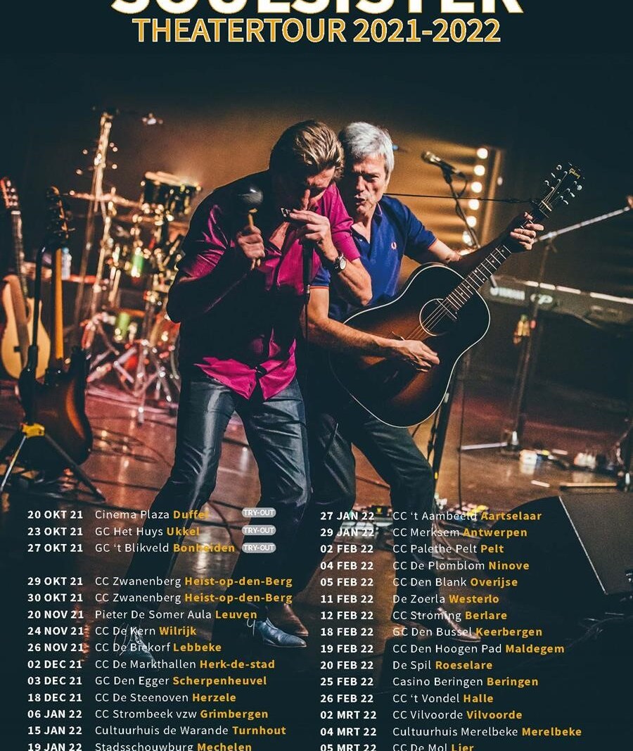 Soulsister kondigt Theatertour Soulsister 2021-2022 aan