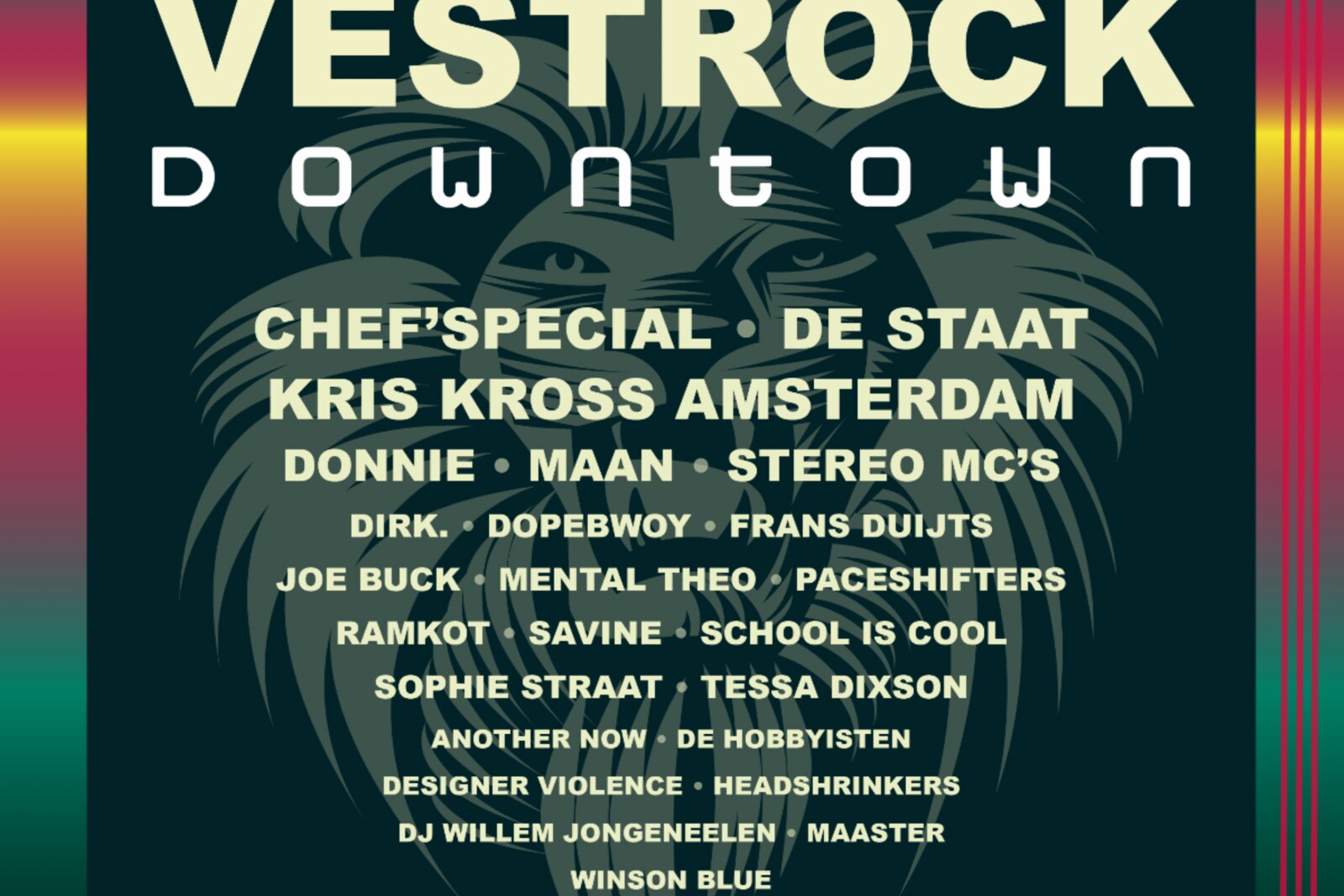 Programma Vestrock Downtown 2021 compleet