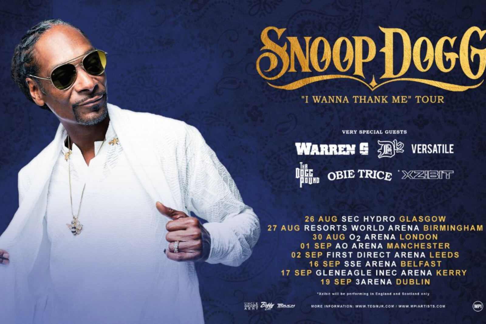 Snoop Dogg reschedules UK & Ireland arena tour