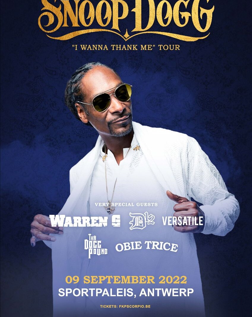 Snoop Dogg & Friends verplaatst concert in Sportpaleis naar 9 september 2022