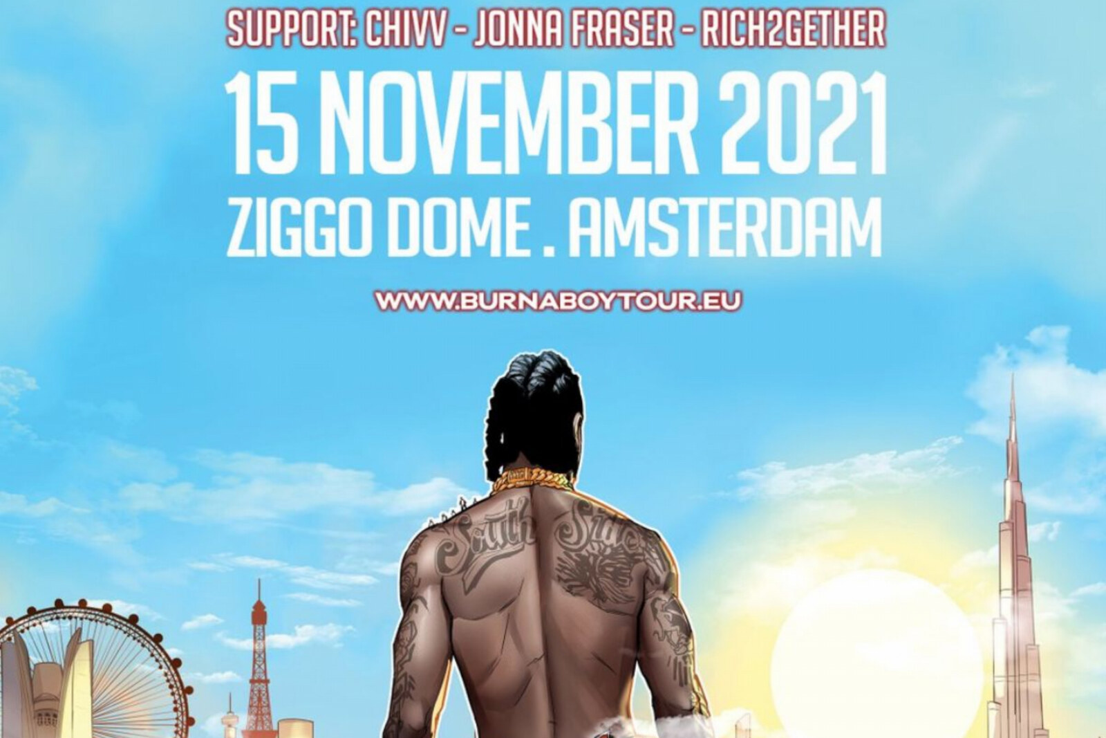 Burna Boy stelt voor Space Drift Tour