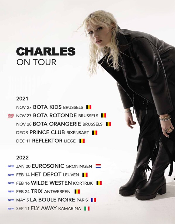 Charles kondigt nieuwe concertdata aan