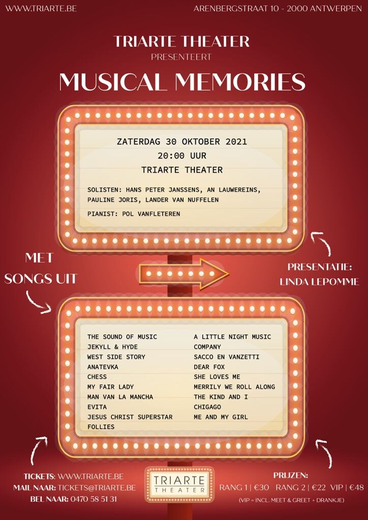 Belgische musicaliconen Hans Peter Janssens en An Lauwereins brengen unieke hulde aan klassiekers Koninklijk Ballet van Vlaanderen in 'Musical Memories'