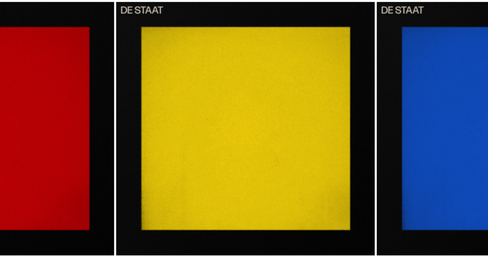 Dutch band De Staat releases 3 new tracks '(Red)', '(Yellow)' and '(Blue)'